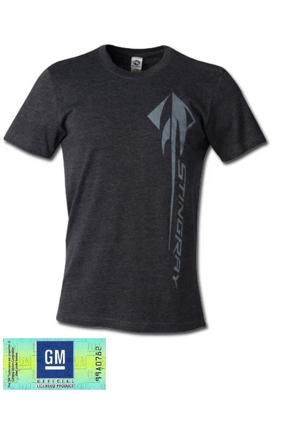 C7 Corvette Stingray Vertical T-shirt : Heather Black Large