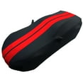 thumbnail image 1 of C7 Corvette Ultraguard Stretch Satin Indoor Car Cover : for 2014-2019 Stingray, Z51, Z06, Grand Sport Corvettes - The Ultimate Custom Fit Black with Red Stripes, 1 of 10