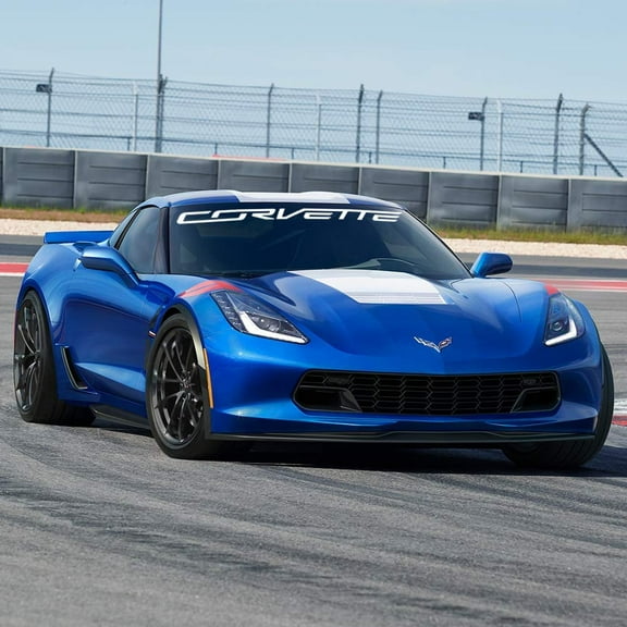 C7 Corvette Windshield Decal Kit Corvette Script White