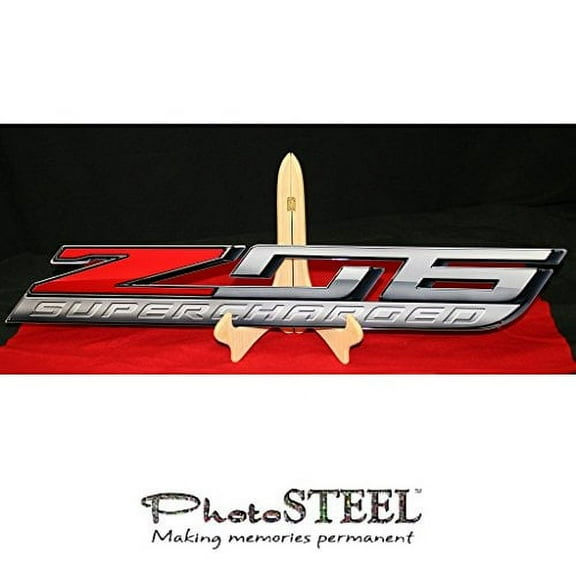 C7 Corvette Z06 Super Charged Metal Wall Hanging Sign : 35" x 5"