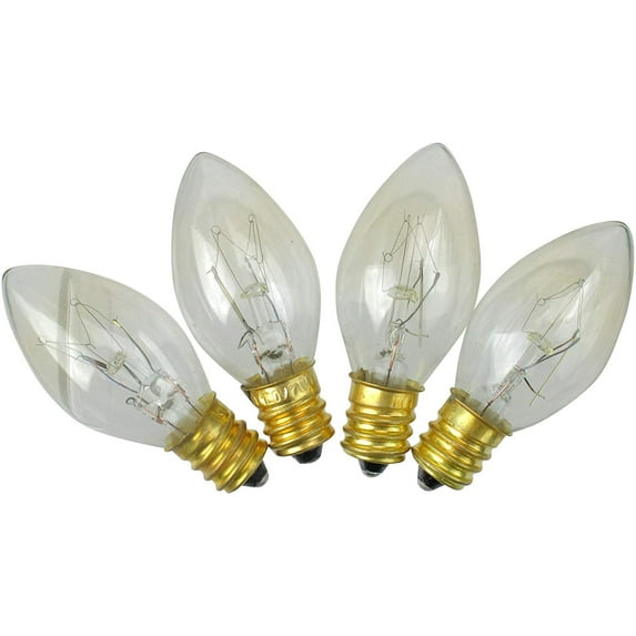 Hofert C7 Replacement Light Bulb Decorative Incandescent - 5W Intermediate Base - Clear