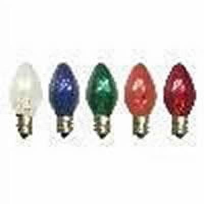 C7 Trans Multi Twinkle 120V 5W Bulb 25Bx