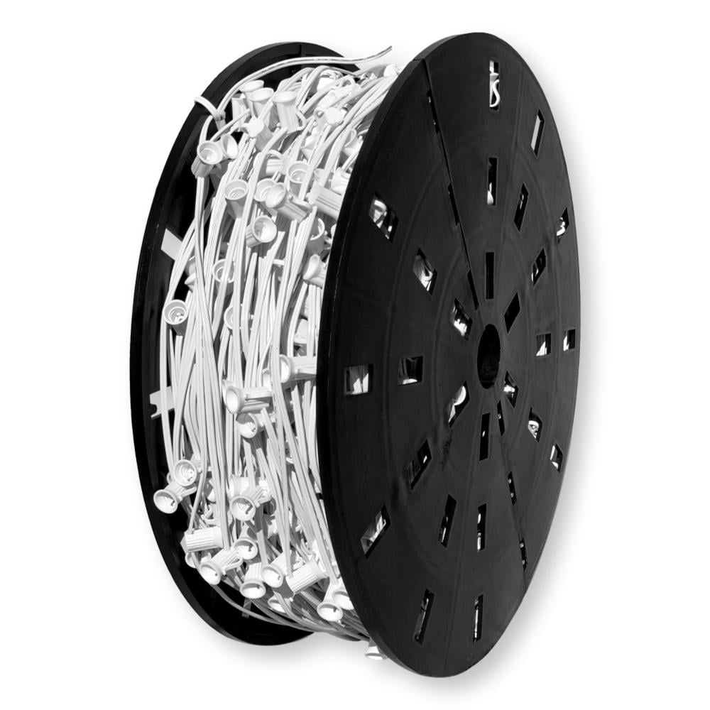 EZLS C7 Spool of Light Socket Strands, White Strand, SPT-1, 1000 ...