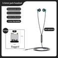 thumbnail image 1 of C71 Metal Semi-in-ear Earphone Wire Control Hifi Noise Reduction Earbuds with Microphone Universal K Song Game Live Headset, 1 of 8