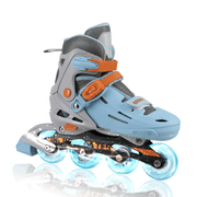 C7skates Adjustable Kids Inline Skates with Light Up Wheels (Wave Rider, Size M)