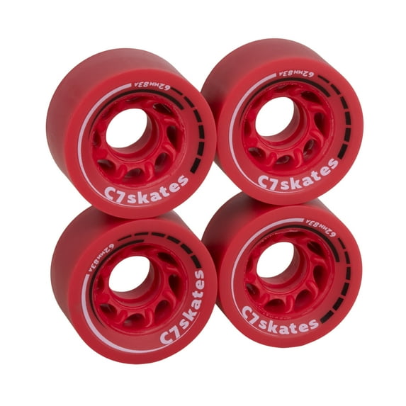 C7skates Dark Magic 62mm Quad Roller Skate Wheels (Cherrypop)