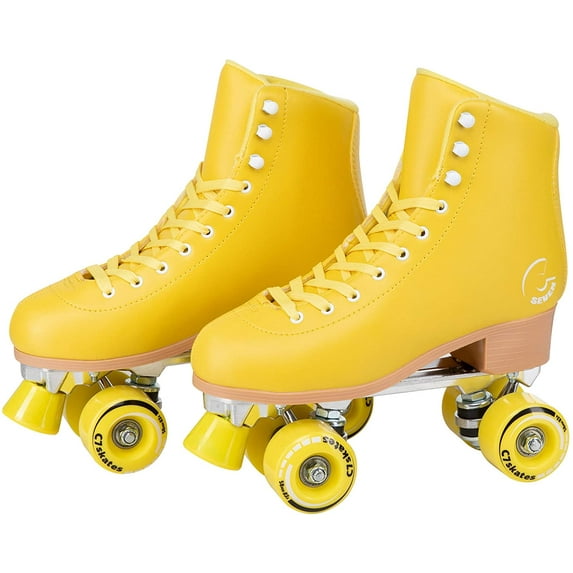 C7skates Roller Skates for Girls and Adults (Lemonpop, Women's 8 / Men's 7)