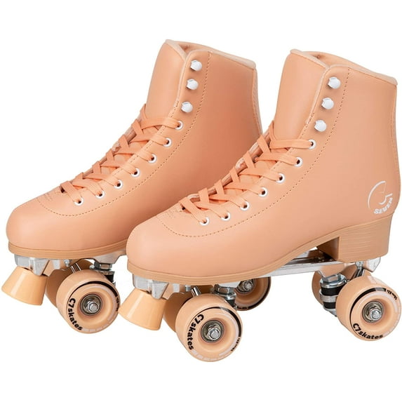 C7skates Roller Skates for Girls and Adults (Peachy Keen, Women's 7 / Men's 6)