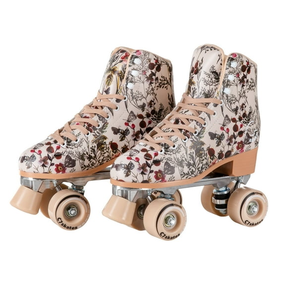 C7skates Roller Skates for Girls and Adults (Secret Garden, Women's 10 / Men's 9)