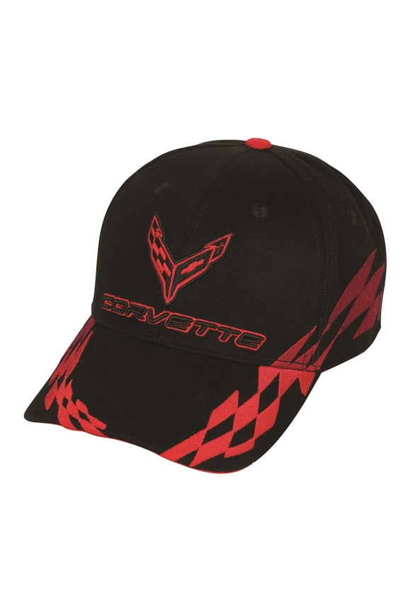 C8 Corvette Bad Vette Red and Black Hat - Adult Size