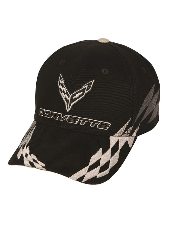 C8 Corvette Bad Vette Silver and Black Hat - Adult Size