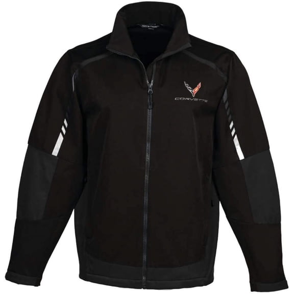 C8 Corvette Embark Soft Shell Jacket X-Large, Black