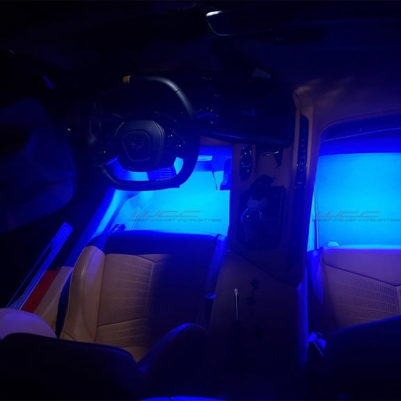 C8 Corvette - Footwell LED Lighting Kit : Stingray, Z51 Red Super Bright