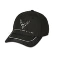 thumbnail image 1 of C8 Corvette Metallic Black Polyester Hat, 1 of 1