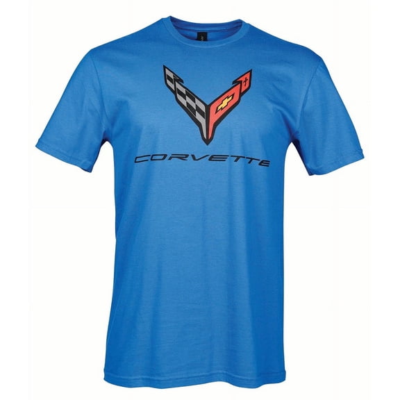 C8 Corvette Next Gen Carbon Flash Blue T-Shirt - Size XX-Large