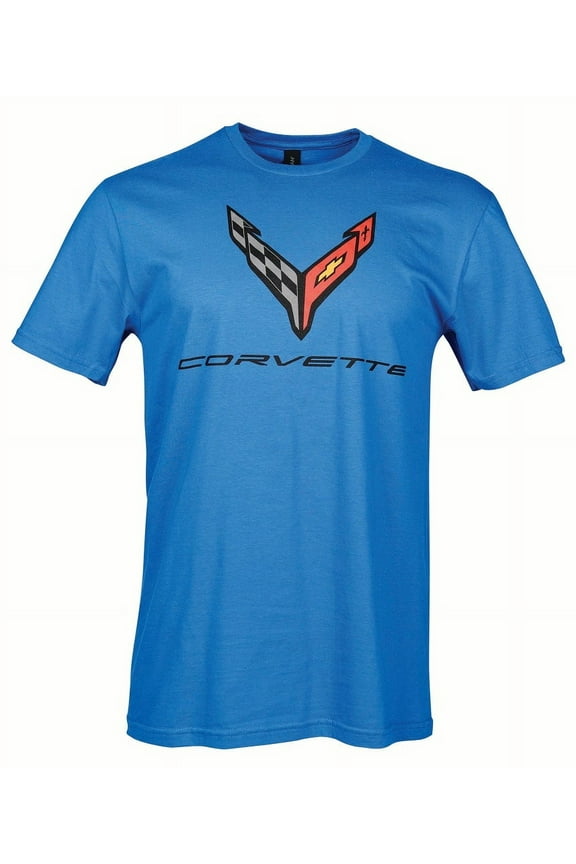 C8 Corvette Next Gen Carbon Flash Blue T-Shirt - Size XX-Large
