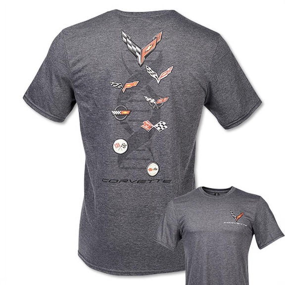 C8 Corvette Next Gen DNA Evolution Gray T-Shirt - XXL