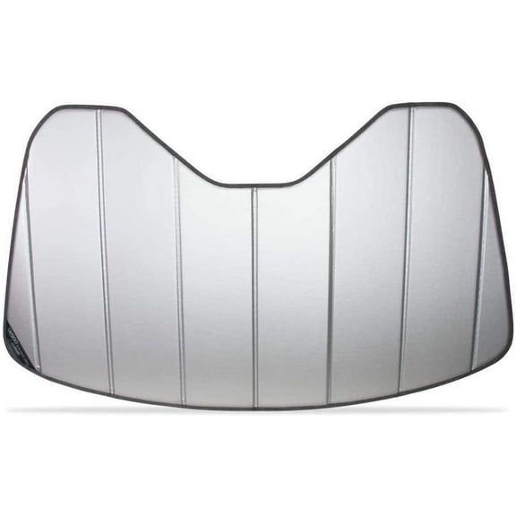 C8 Corvette Next Generation Accordion Style Sunshade - Insulated Plain Silver