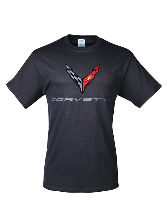 C8 Corvette Next Generation Carbon Flash T-Shirt XX-Large, Charcoal