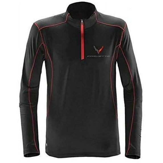 C8 Corvette Next Generation Stingray Quarter-Zip Fleece : Black Large