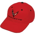 thumbnail image 1 of C8 Corvette Structured Contrast Hat Red, 1 of 1