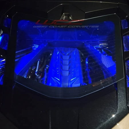 C8 Coupe - Engine Bay/Side Cove/Lower Rear Fascia LED Lighting Kit - RGB for 2020-2023 Corvette Keyfob