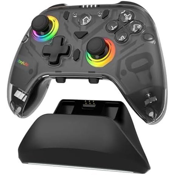 C8 PC Controller - Gamepad - Hall Effect Joystick RGB Backlit - 1000Hz Polling Rate -Dual Vibrate Macro Buttons for PC, , 2, Steam Deck, Android, iOS, & Dock