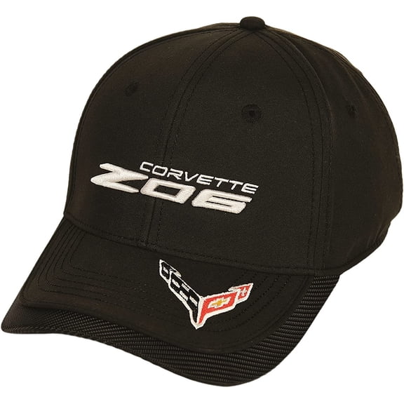 C8 Z06 Corvette Hat - Next Generation Flag Accent Cap Black
