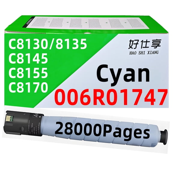 C8145 High Yield Cyan Toner Cartridge 006R01746 006R01747 006R01748 006R01749 Compatible with Xerox Altalink C8130 C8135 C8145 C8155 C8170 Color Printer (Cyan Toner-28000Pages)