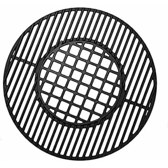 C883E Cast Iron Cooking Grid Grates Replacement for Weber 22.5 inches One-Touch Silver, Bar-B-Kettle, Master-Touch and One-Touch