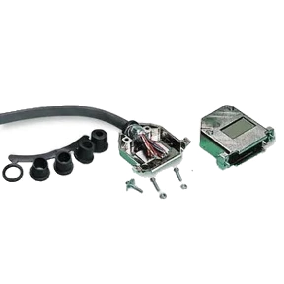 C88E310000 D Sub Backshell, DA, 180, Metallised Thermoplastic Body