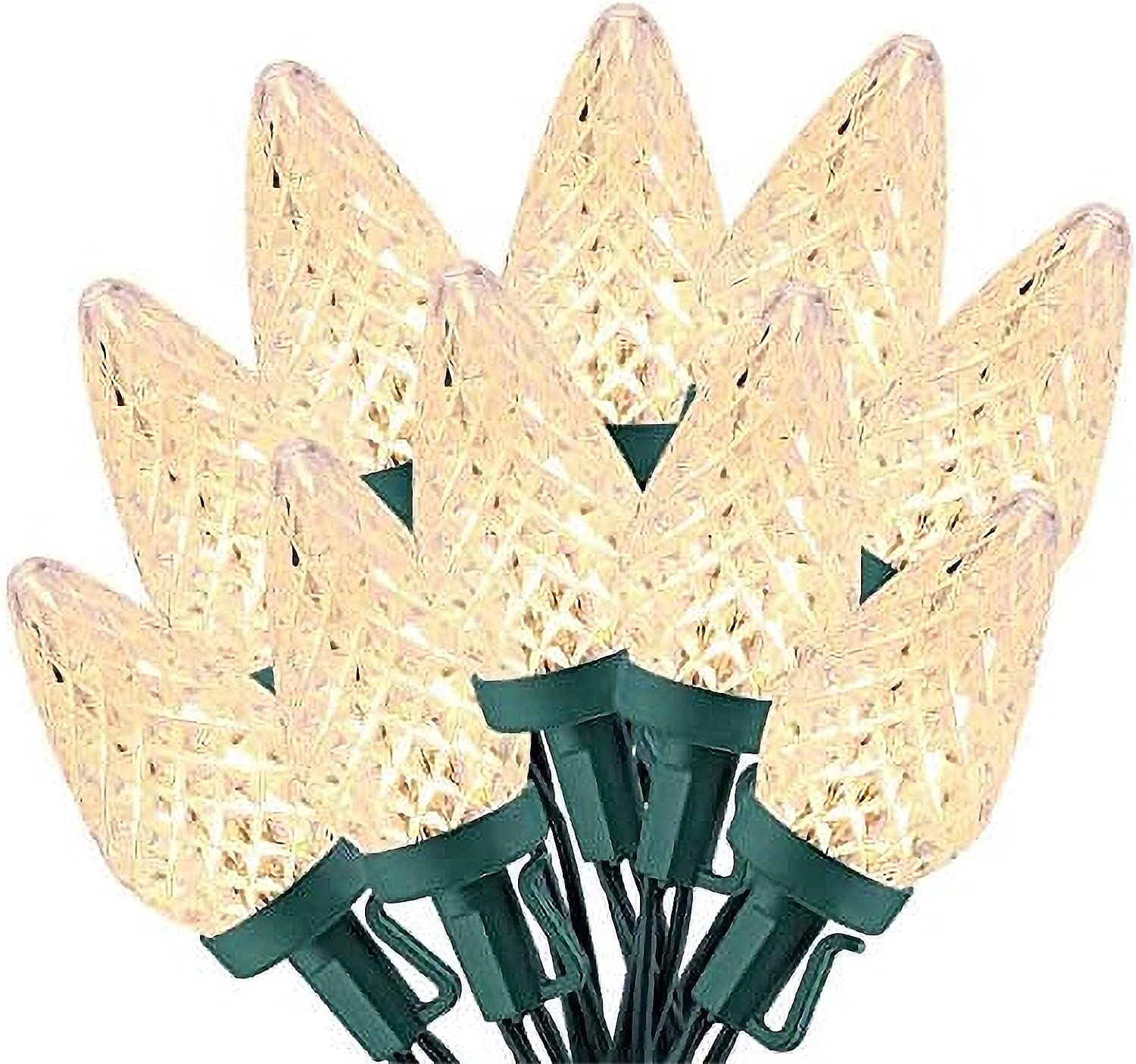 C9 50 Christmas LED String Lights Outdoor Waterproof Decorations