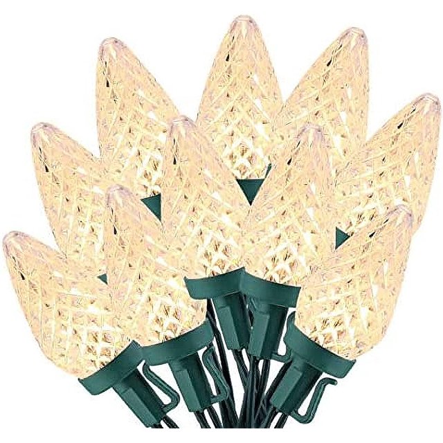 C9 50 Christmas LED String Lights Outdoor Waterproof Decorations Twinkle Lights LED Fairy