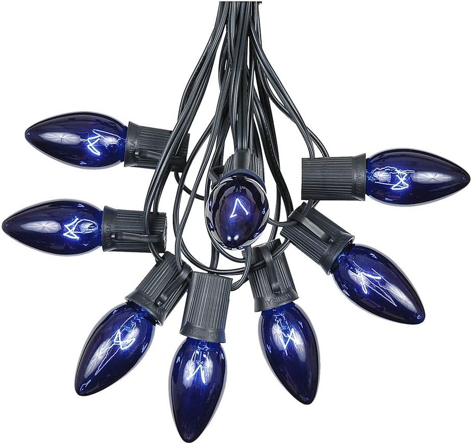 C9 Blue Christmas String Light Set Outdoor Christmas Light String