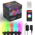 C9 Christmas Lights, YPF5 32.8Ft 50 LED Strawberry Lights Outdoor Music