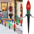 C9 Christmas Pathway Lights Outdoor, 25.7 Feet 20 LED C9 Strawberry