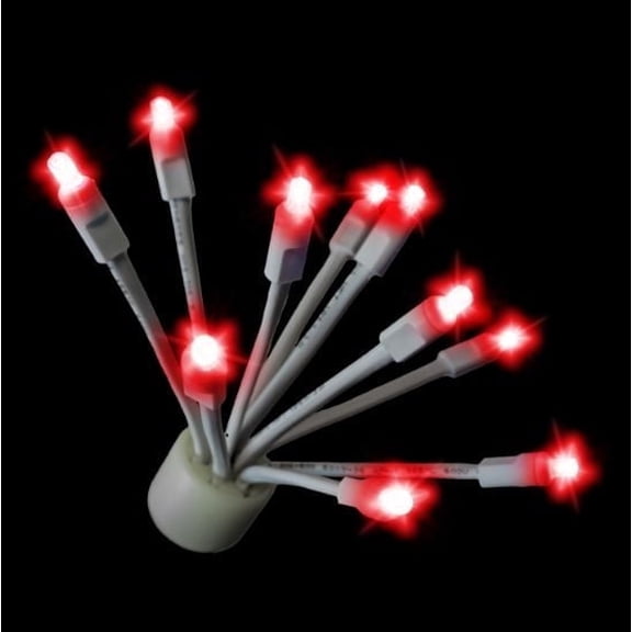 C9 Glitzer - Twinkle Red lights with white base