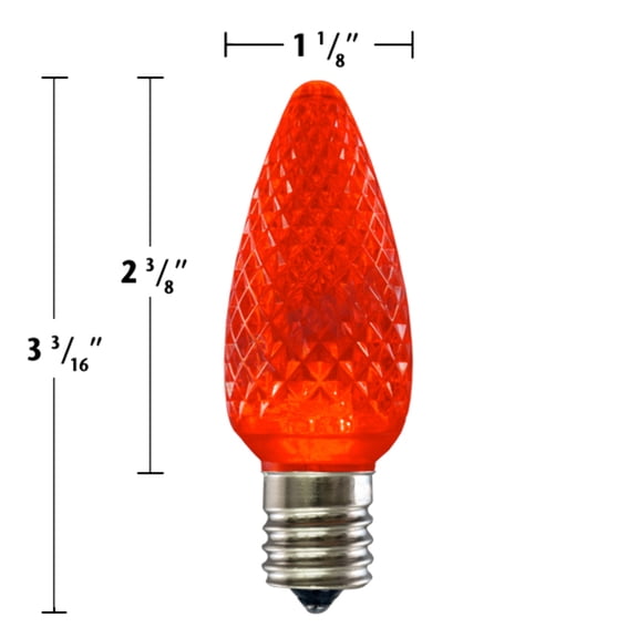 C9 LED E17 Twinkle MINLEON Retrofit Christmas Bulbs