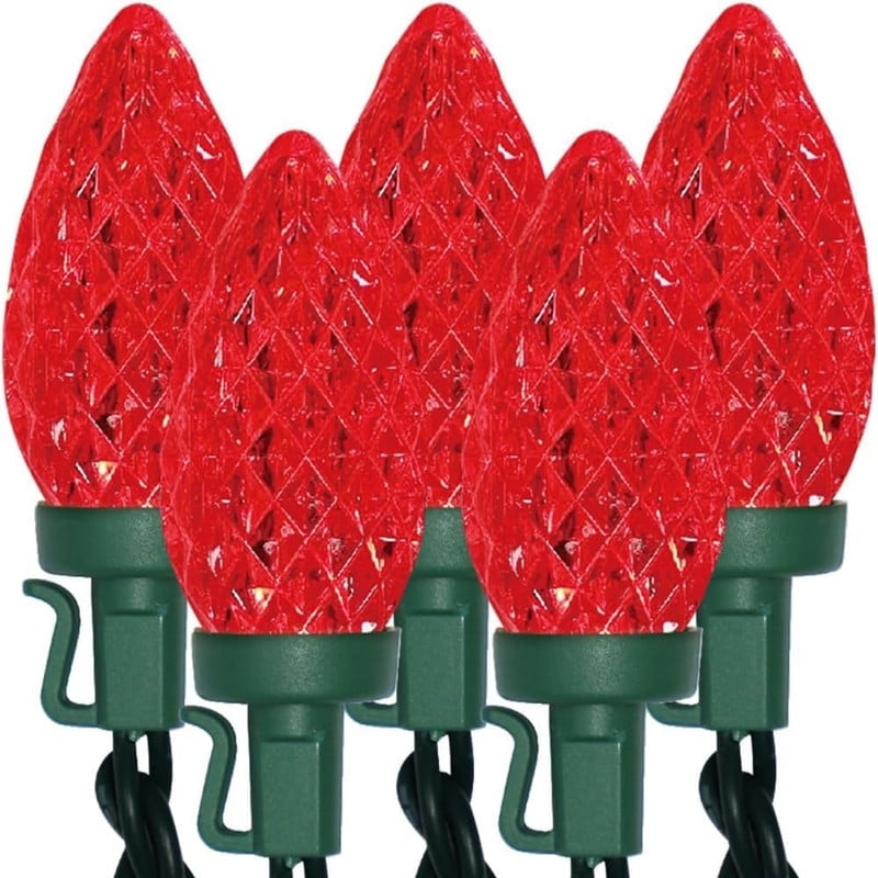 C9 Red Christmas Lights