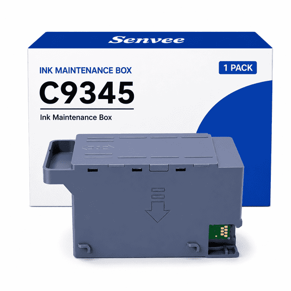 C9345 Ink Maintenance Box Replacement for ET-8550 16600 5850 5800 16650 8500 5880 WF7840 WF7820 WF7310 ST-C8000 C8090 EC-C7000 Printer(1 Pack)