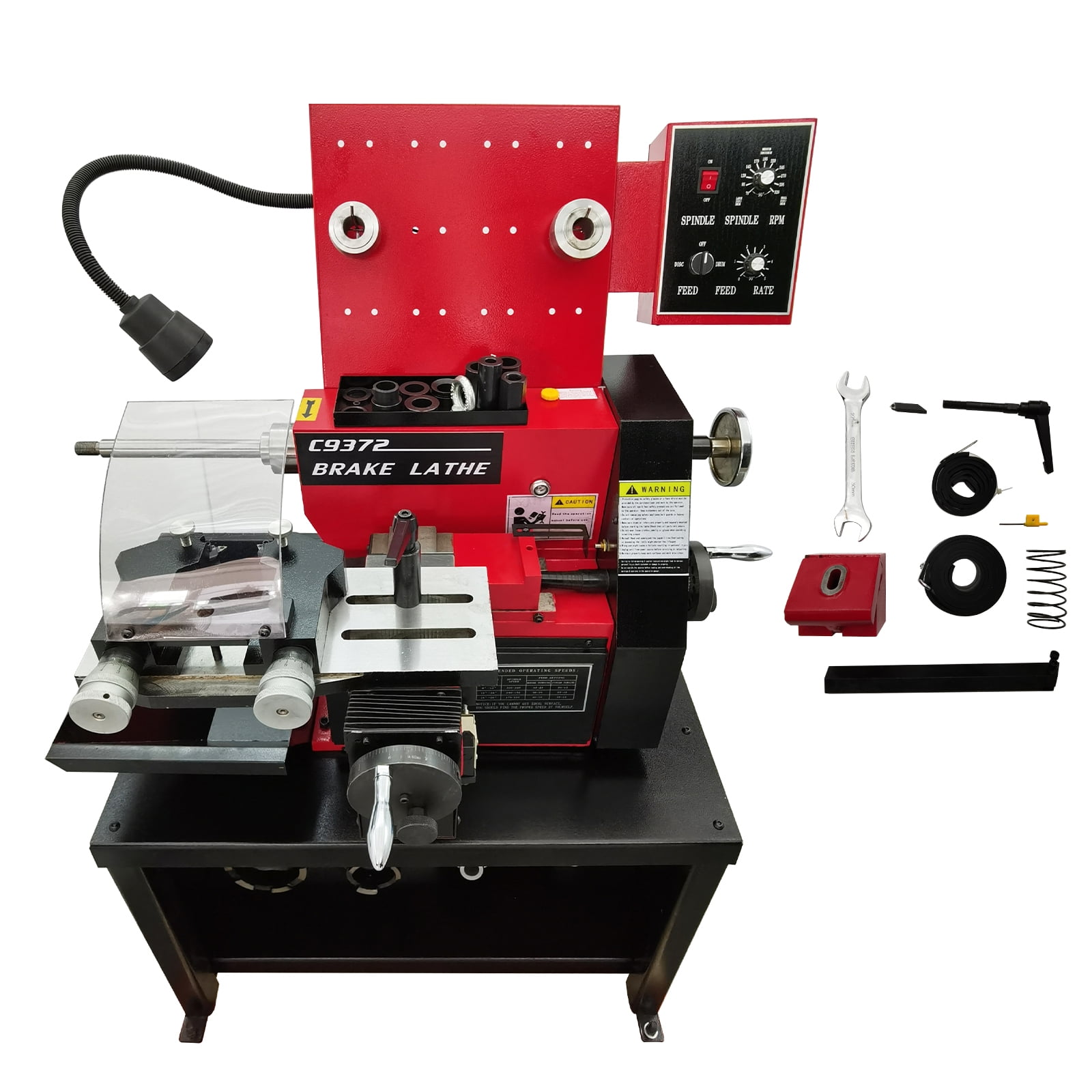 C9372 Combination Disc Drum Brake Lathe Stepless Speed Change with ...