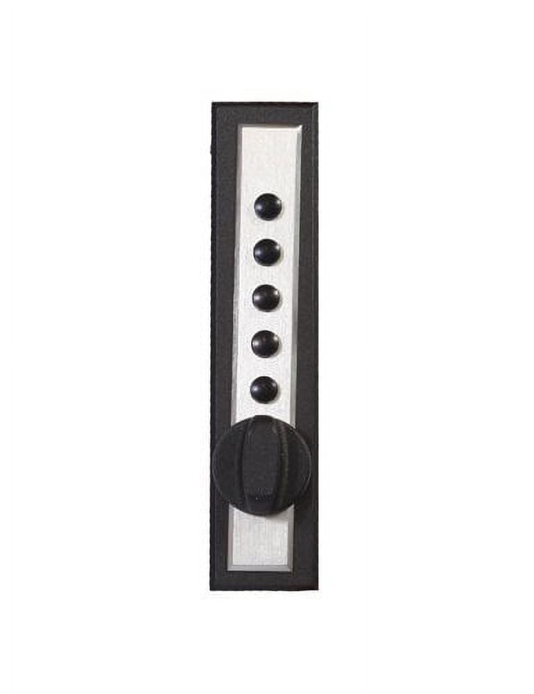 Kaba Simplex C9601-26D-41 Cabinet Lock Wood Application 5/8 to 7/8 Door Thickness End Throw Clutch Ball Bearing Knob With Trim Plate Standard Deadbolt Satin Chrome