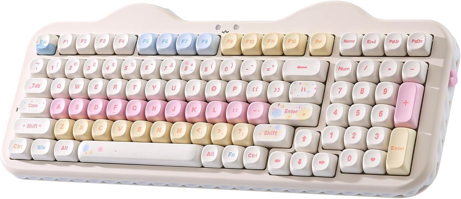 C98 Mechanical Keyboard with Number Pad,99 Key BT5.0/2.4G/USB-C Hot ...