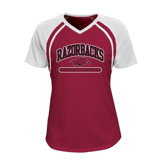 NCAA ARKANSAS SS TEE W's Baseball Tee WOMENS SIZE 2XL