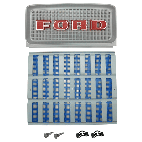C9NN8A163AG & D1NN8151A Grille Kit w/o Headlight Holes For Ford Tractors 2000+