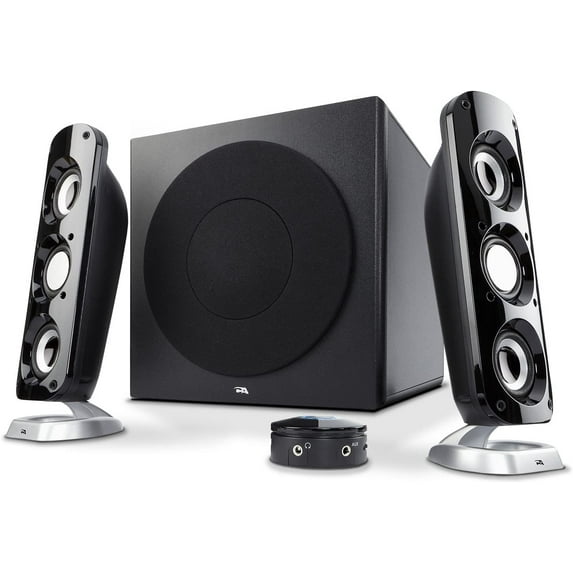 CA-3908 2.1 Multimedia Speaker System with Subwoofer, 92 Watts Peak ...