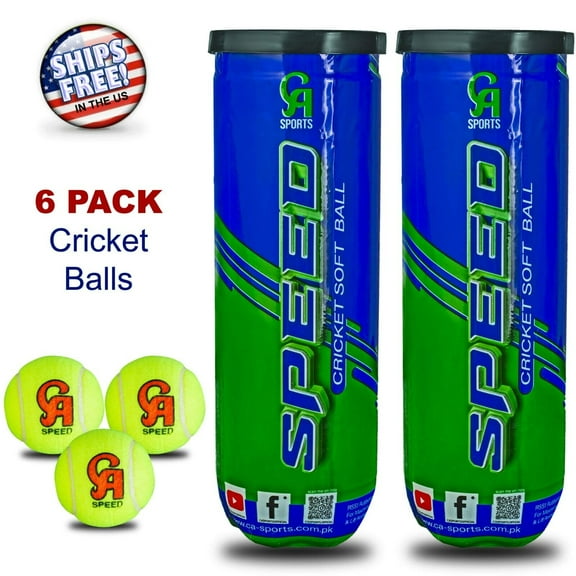CA Cricket Tennis Tape Soft Ball indoor Outdoor Practice Training Tournament (6 Pack)