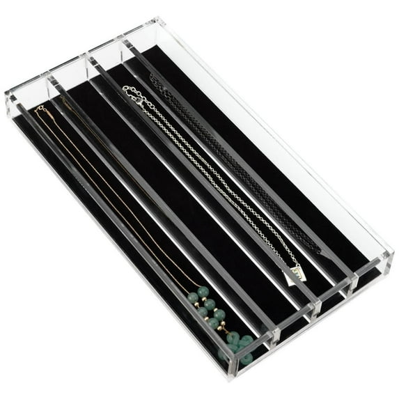 CA-NECKLACE-1 CA Series 11.625 x 6 Clear Acrylic Necklace Organizer