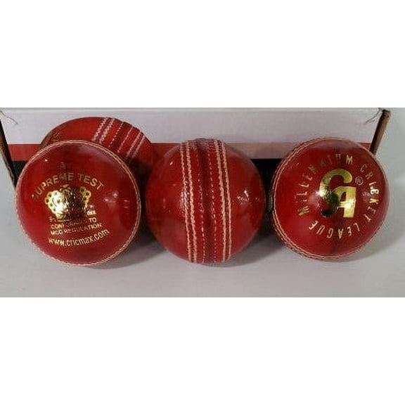 CA Supreme Test Cricket Ball Red - Senior Size (Pack of 1)