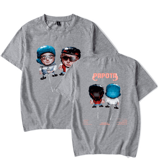 CA7RIEL & Paco Amoroso Merch Papota T-Shirt Men Women Short Sleeve Album Merch Tee